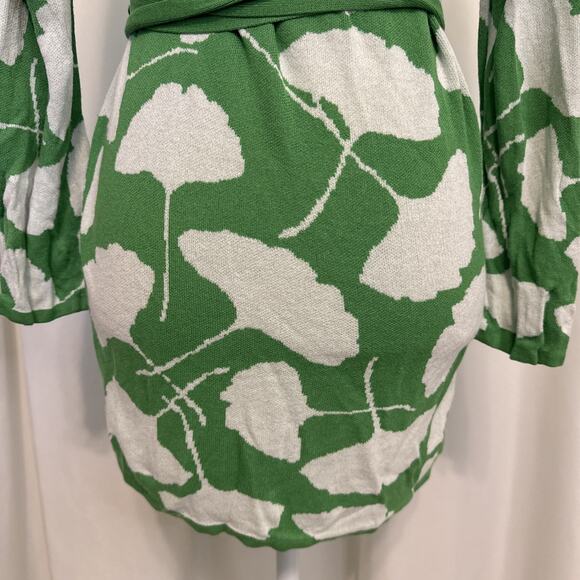Diane Von Furstenberg For Target Ginkgo Green Sweater Dress Size M - Picture 7 of 9